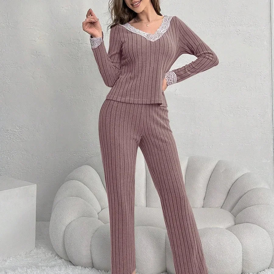 Amelie | Bequemer Pyjama für Damen Herbst-Winter 1