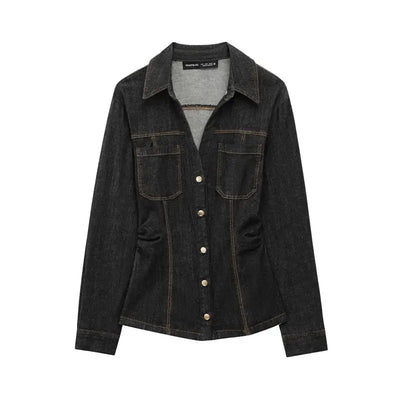 Amelie | Elegante Denimjacke für Damen Slim Fit Herbst