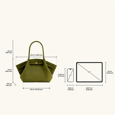 Amelie | Elegante Handtasche für Damen aus Wildleder