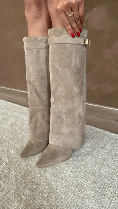 Amelie | Elegante Kniehohe Stiefel für Damen Schwarz
