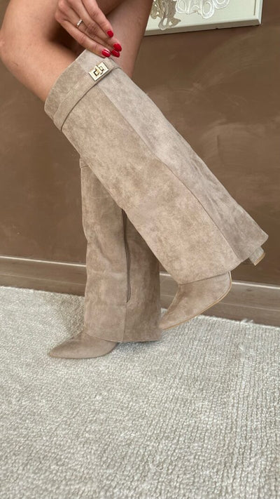 Amelie | Elegante Kniehohe Stiefel für Damen Schwarz