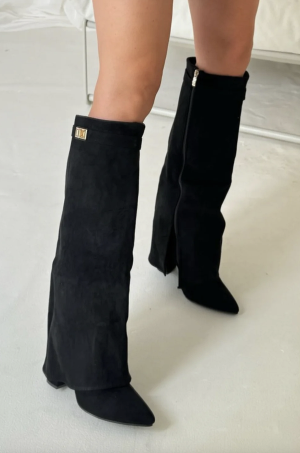 Amelie | Elegante Kniehohe Stiefel für Damen Schwarz