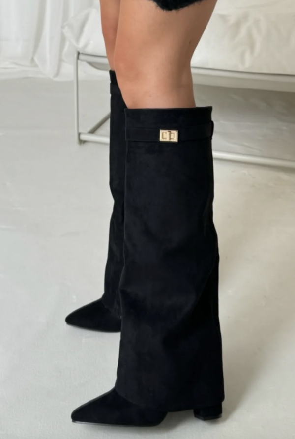 Amelie | Elegante Kniehohe Stiefel für Damen Schwarz