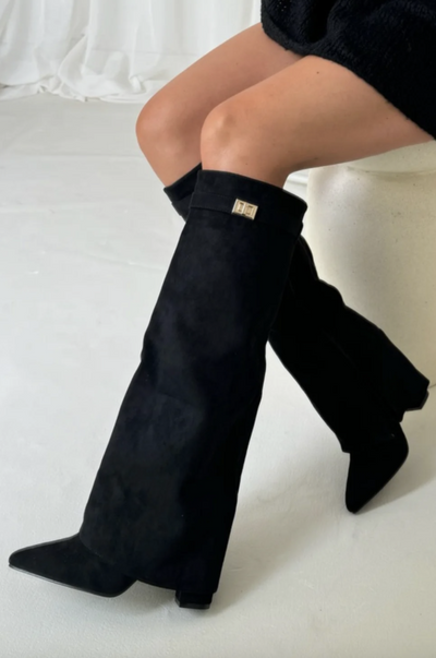 Amelie | Elegante Kniehohe Stiefel für Damen Schwarz
