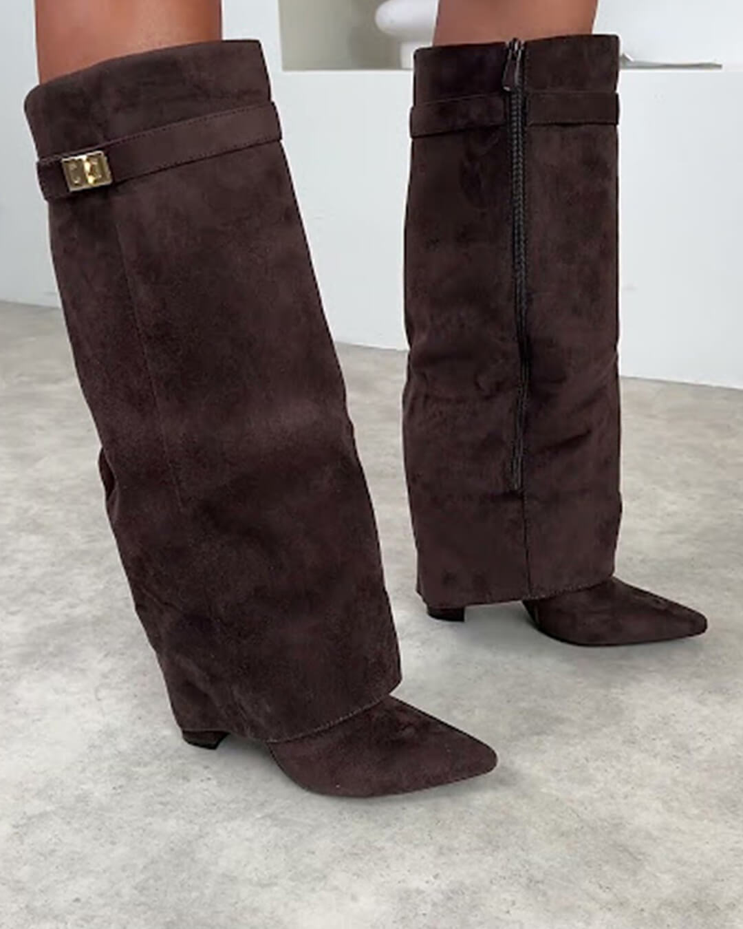 Amelie | Elegante Kniehohe Stiefel für Damen Schwarz