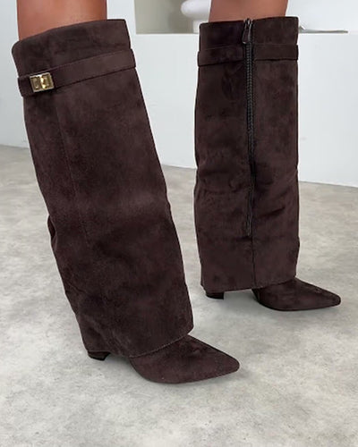 Amelie | Elegante Kniehohe Stiefel für Damen Schwarz