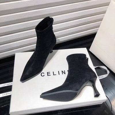 Amelie | Elegante Knöchelstiefel für Damen High Heel