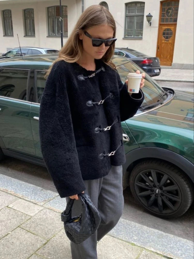 Amelie | Elegante Kunstfelljacke für Damen Winter