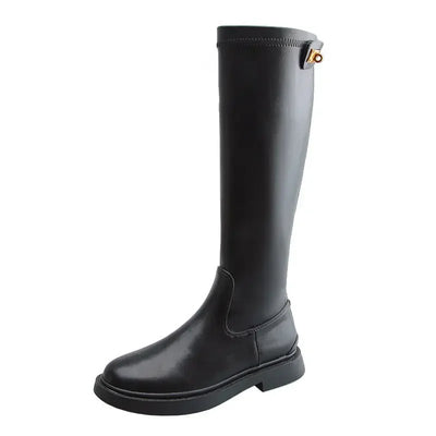 Amelie | Elegante Plateau Stiefel für Damen Schwarz Winter
