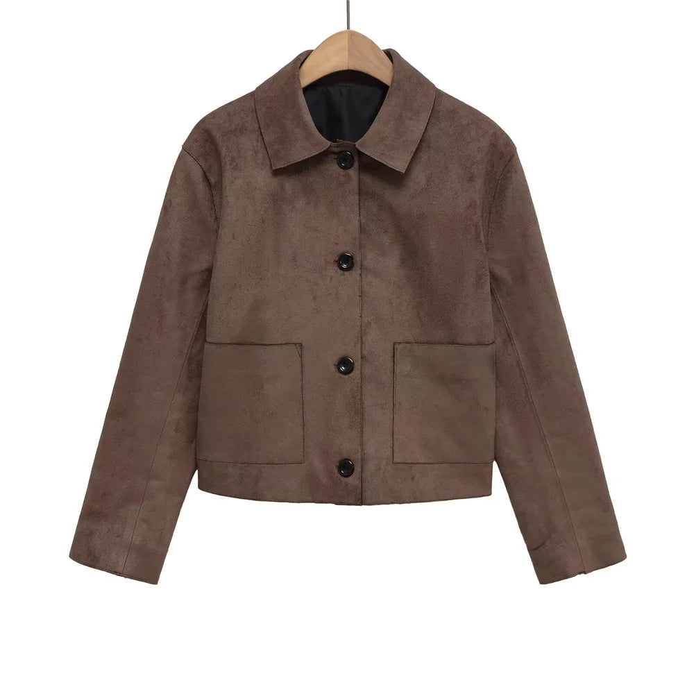 Amelie | Elegante Suedejacke für Damen Herbst