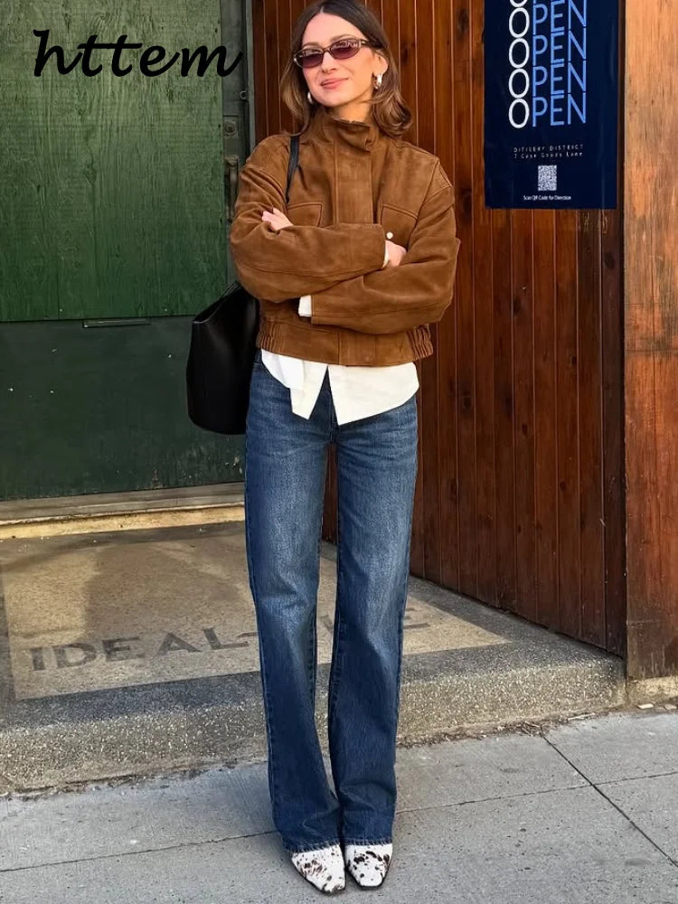 Amelie | Elegante Wildlederjacke für Damen Herbst