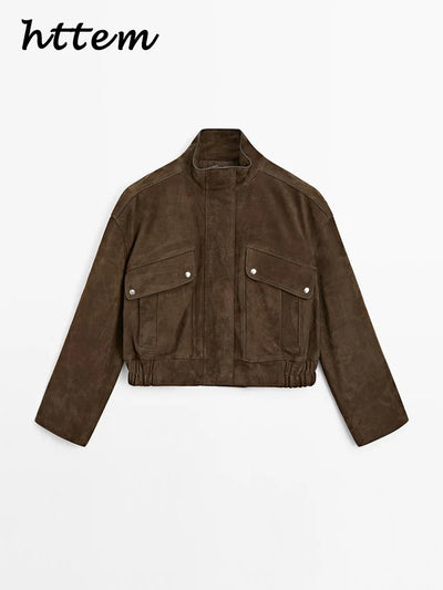 Amelie | Elegante Wildlederjacke für Damen Herbst