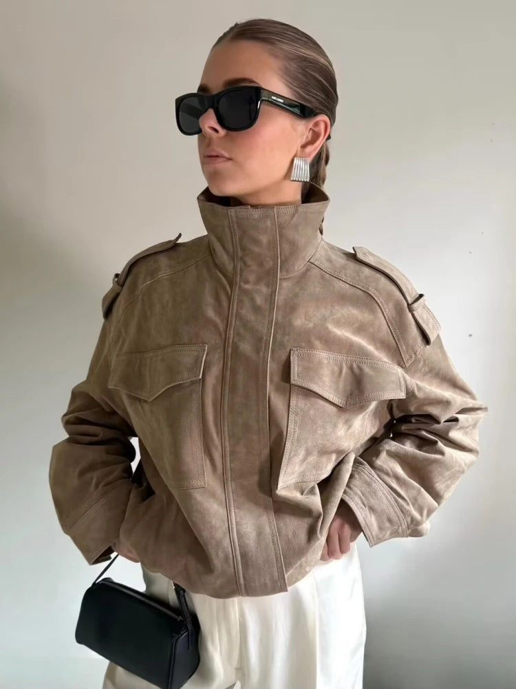 Amelie | Elegante Wildlederjacke für Damen Winter