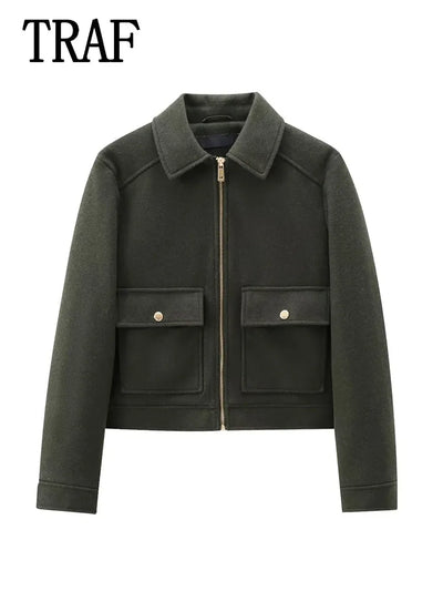 Amelie | Elegante Winterjacke für Damen mit Taschen