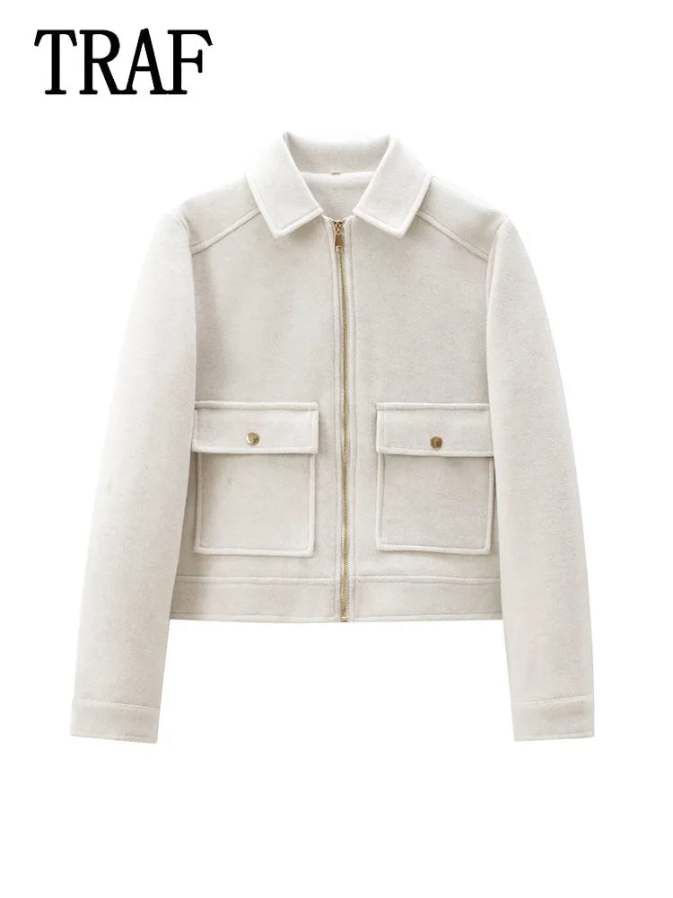Amelie | Elegante Winterjacke für Damen mit Taschen