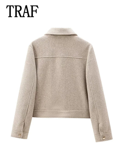 Amelie | Elegante Winterjacke für Damen mit Taschen