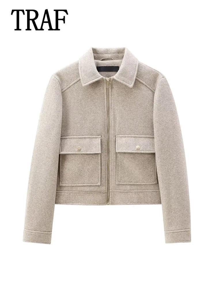 Amelie | Elegante Winterjacke für Damen mit Taschen