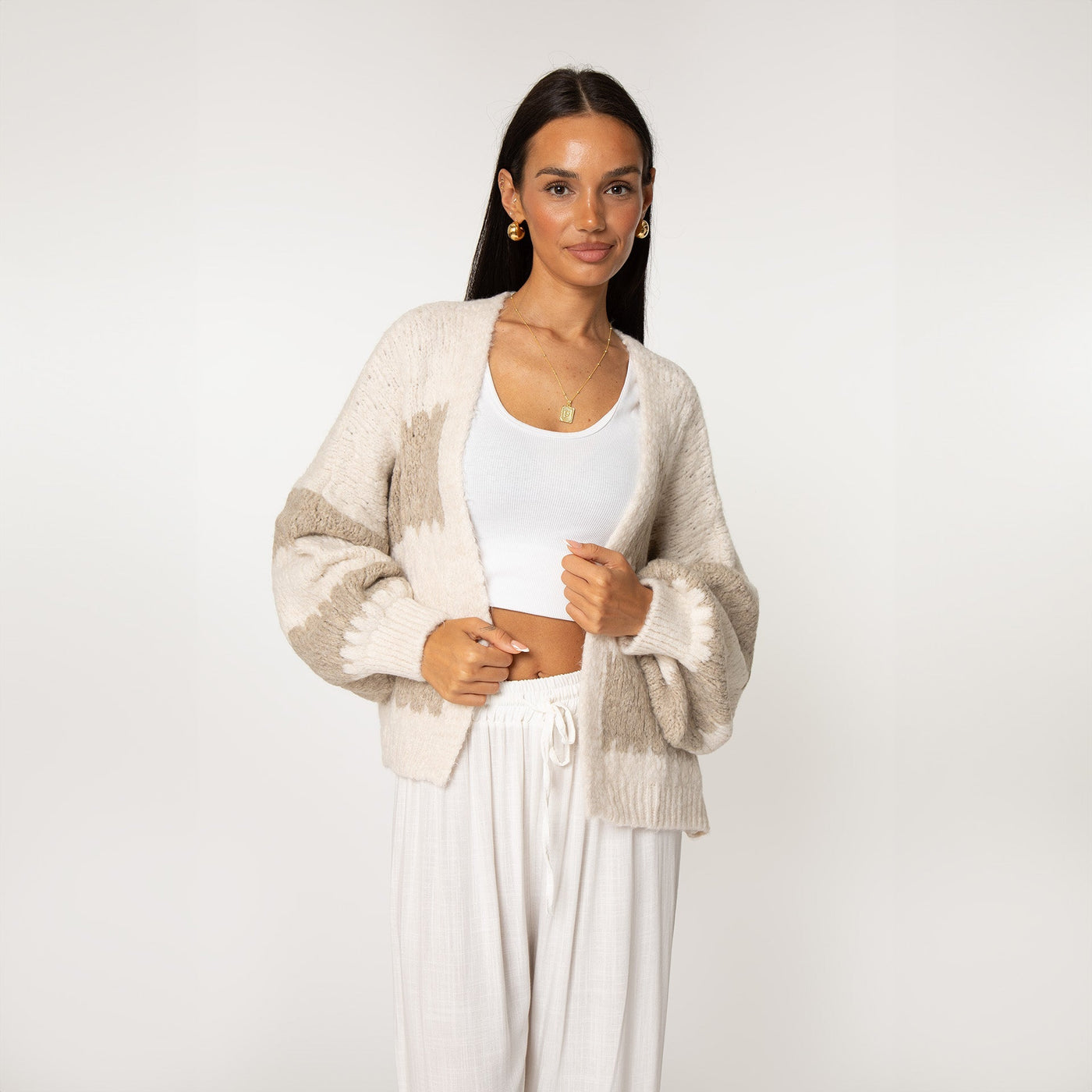 Amelie | Eleganter Cardigan für Damen Oversized Pastell