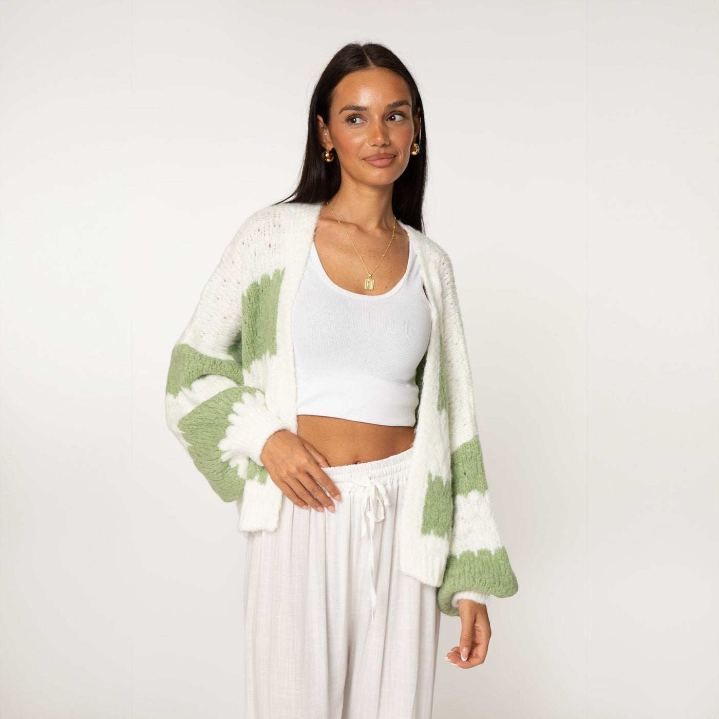 Amelie | Eleganter Cardigan für Damen Oversized Pastell