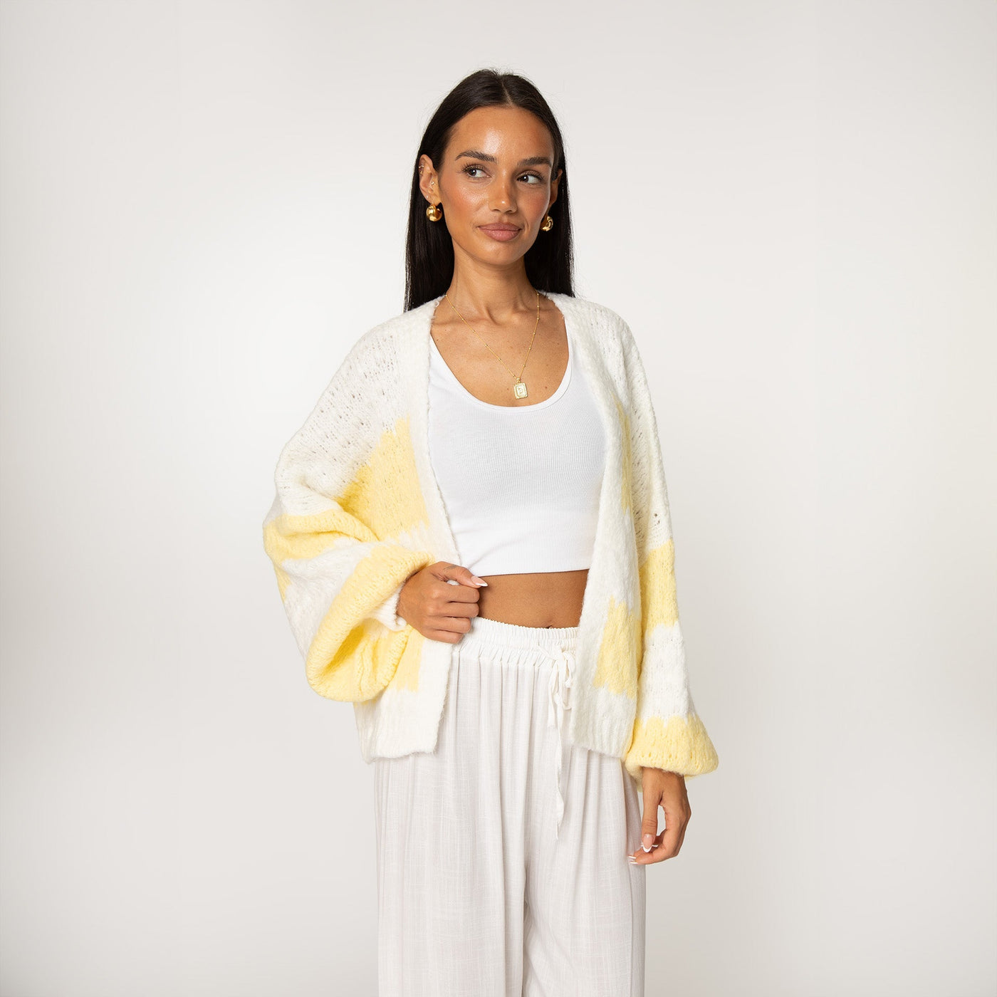 Amelie | Eleganter Cardigan für Damen Oversized Pastell