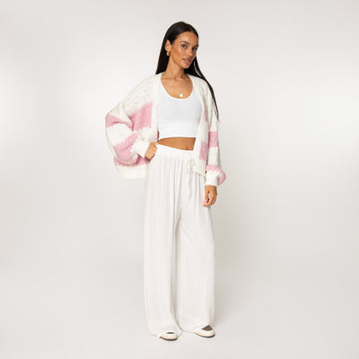 Amelie | Eleganter Cardigan für Damen Oversized Pastell