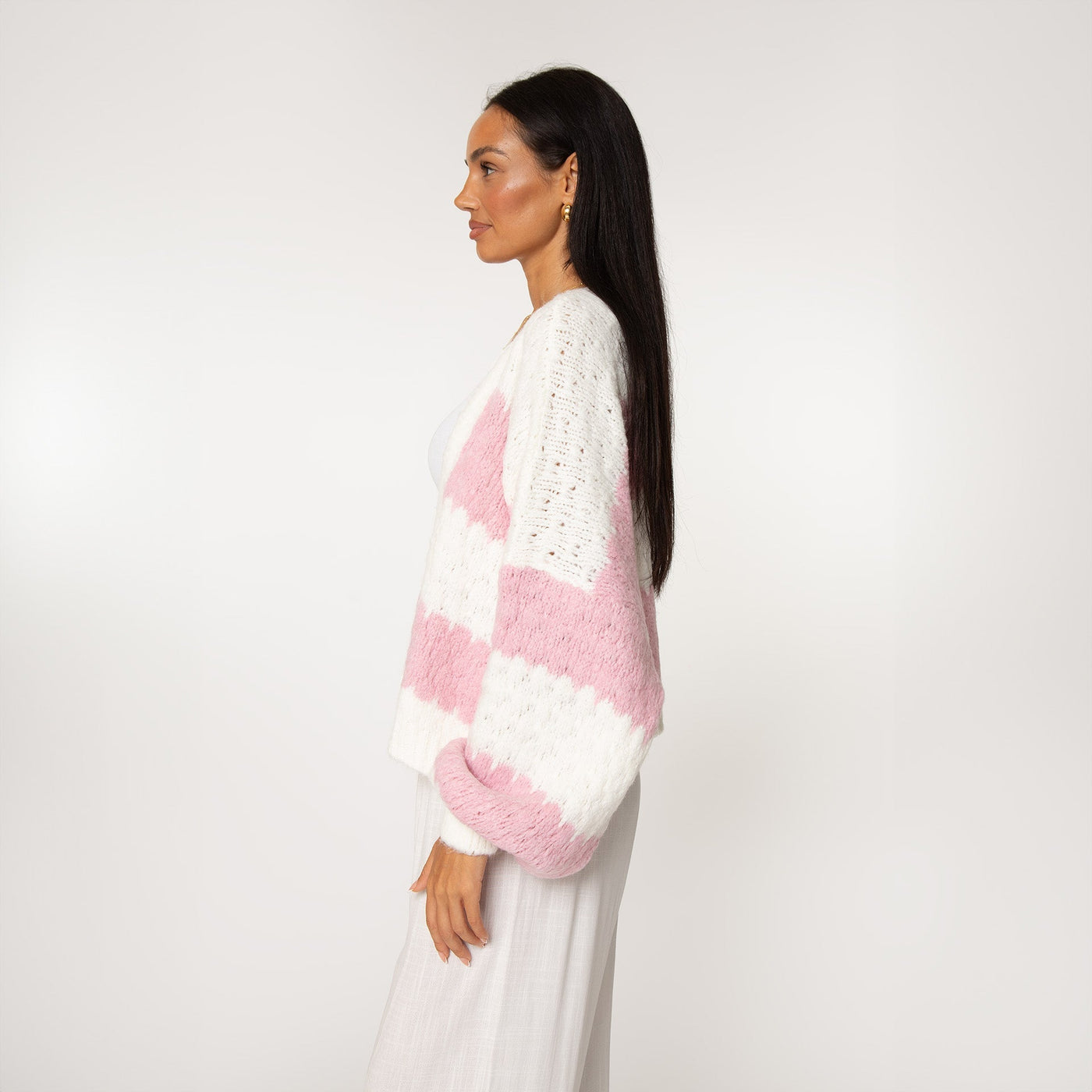 Amelie | Eleganter Cardigan für Damen Oversized Pastell