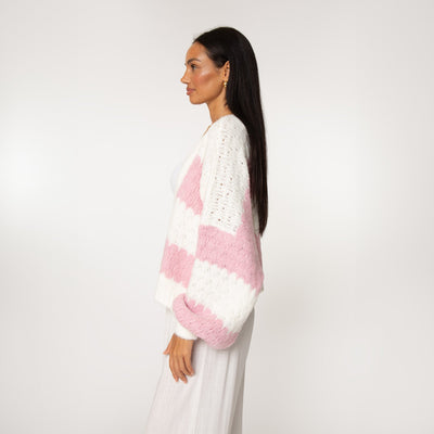 Amelie | Eleganter Cardigan für Damen Oversized Pastell