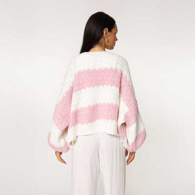Amelie | Eleganter Cardigan für Damen Oversized Pastell