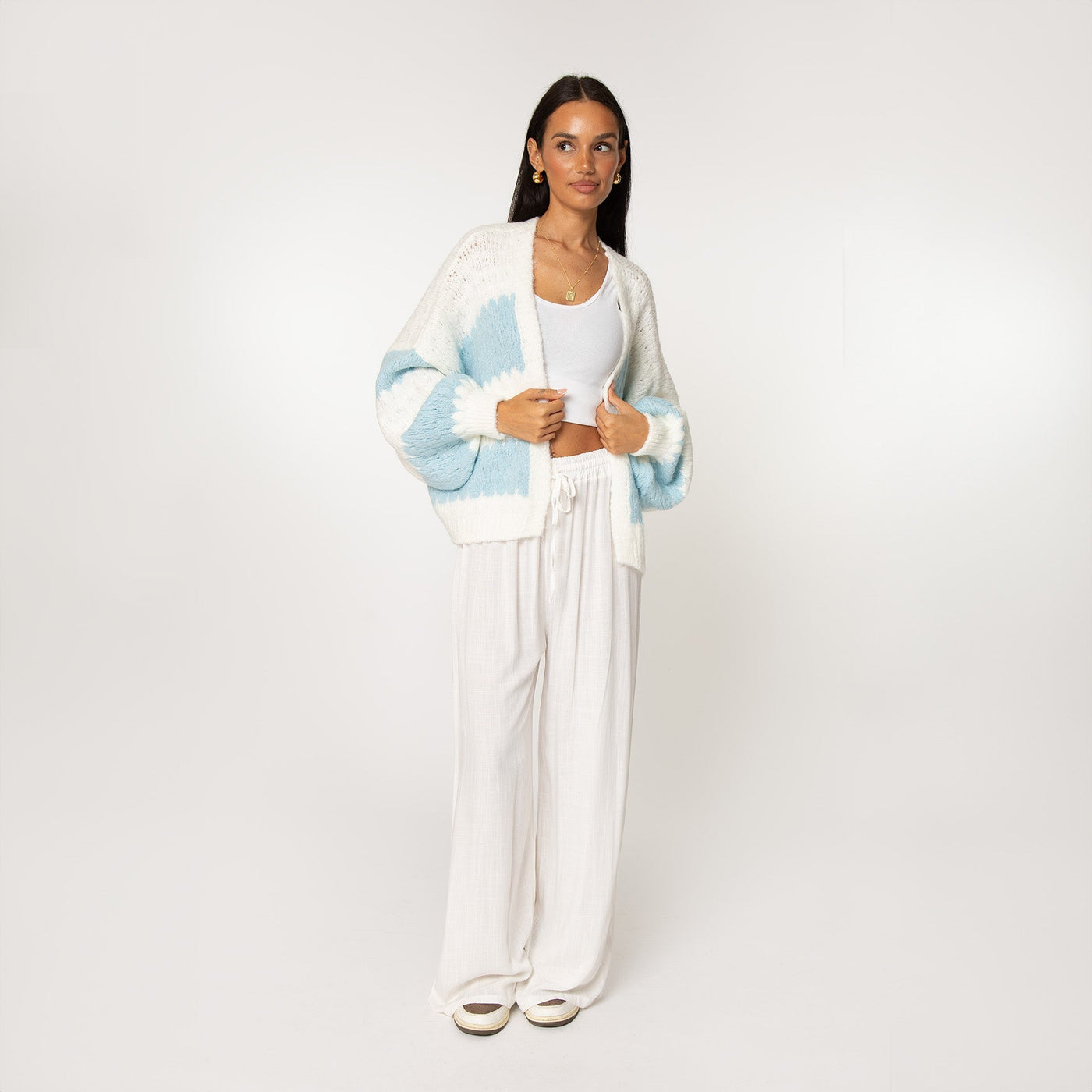 Amelie | Eleganter Cardigan für Damen Oversized Pastell