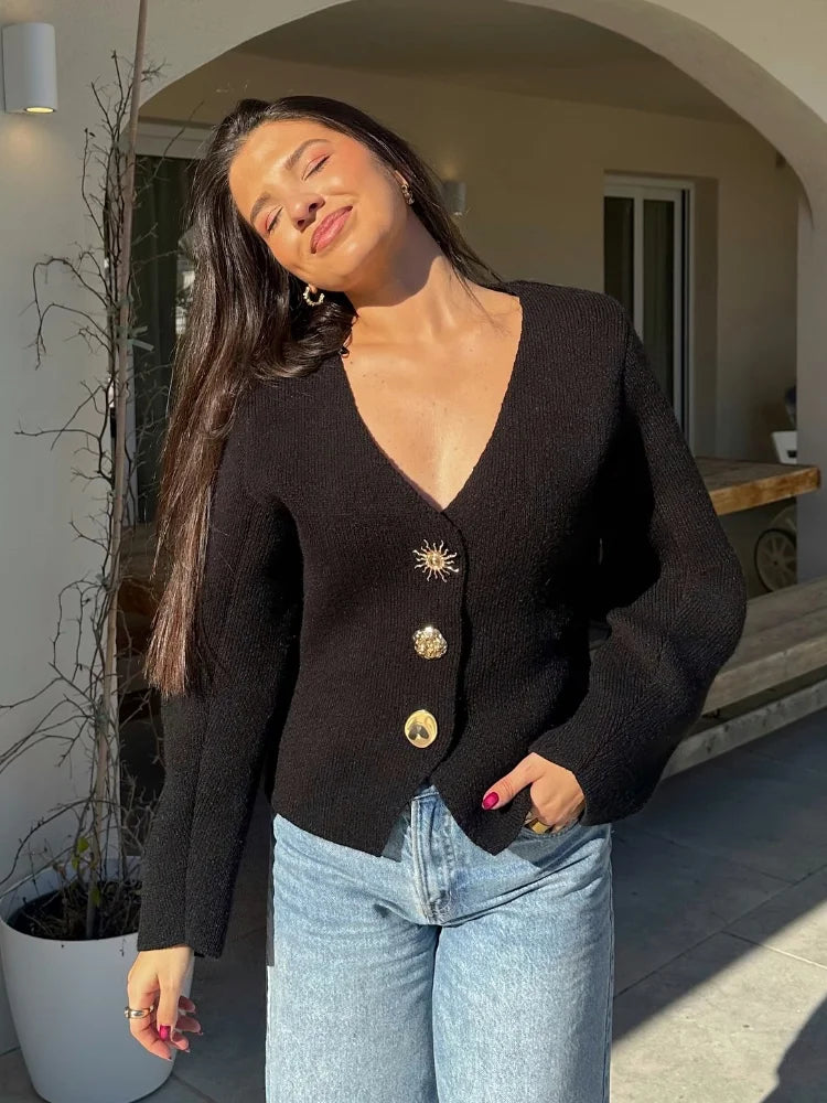 Amelie | Eleganter Damenpullover aus Baumwolle für Frühling