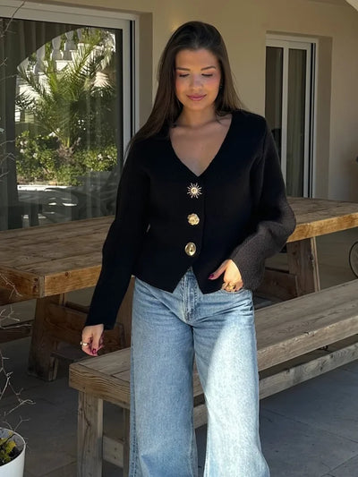 Amelie | Eleganter Damenpullover aus Baumwolle für Frühling
