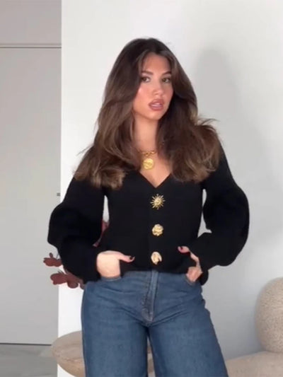 Amelie | Eleganter Damenpullover aus Baumwolle für Frühling