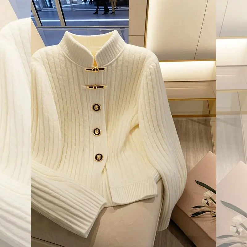Amelie | Eleganter Damenpullover aus weichem Strick Winter