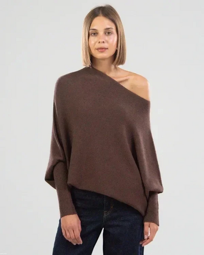 Amelie | Eleganter Drapierter Damenpullover Oversize