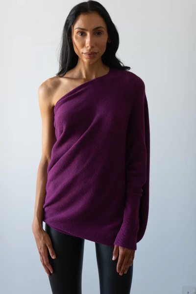 Amelie | Eleganter Drapierter Damenpullover Oversize