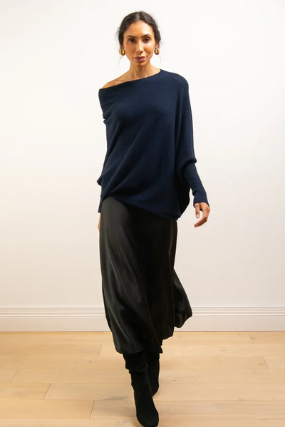 Amelie | Eleganter Drapierter Damenpullover Oversize