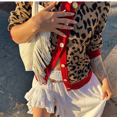 Amelie | Eleganter Leo-Cardigan für Damen Herbst