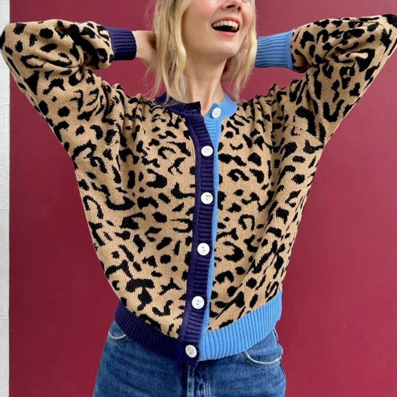 Amelie | Eleganter Leo-Cardigan für Damen Herbst