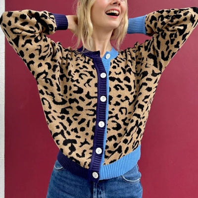 Amelie | Eleganter Leo-Cardigan für Damen Herbst