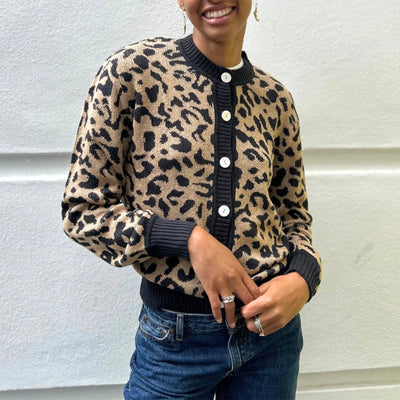 Amelie | Eleganter Leo-Cardigan für Damen Herbst