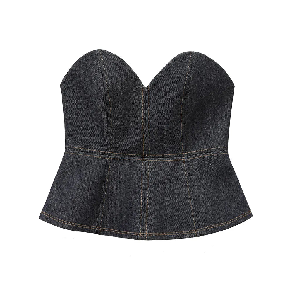 Amelie | Eleganter Longblazer für Damen Denim