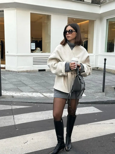 Amelie | Eleganter Minimalistischer Mantel für Damen Herbst