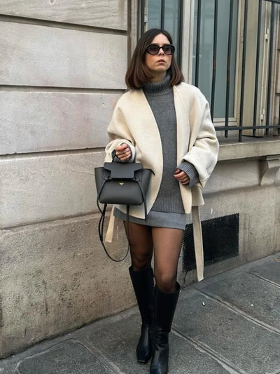 Amelie | Eleganter Minimalistischer Mantel für Damen Herbst
