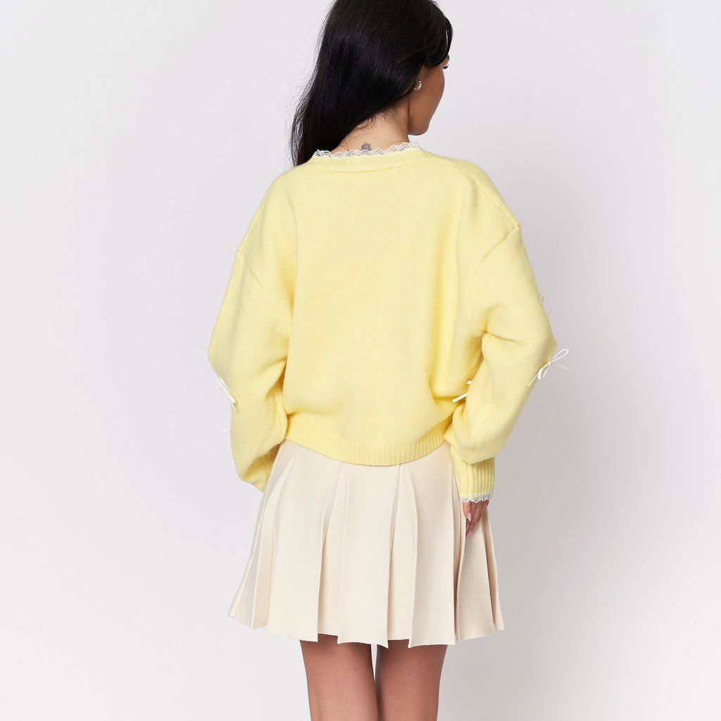 Amelie | Eleganter Strickcardigan für Damen mit Schleifen