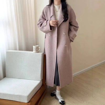 Amelie | Eleganter Wollmantel für Damen midi