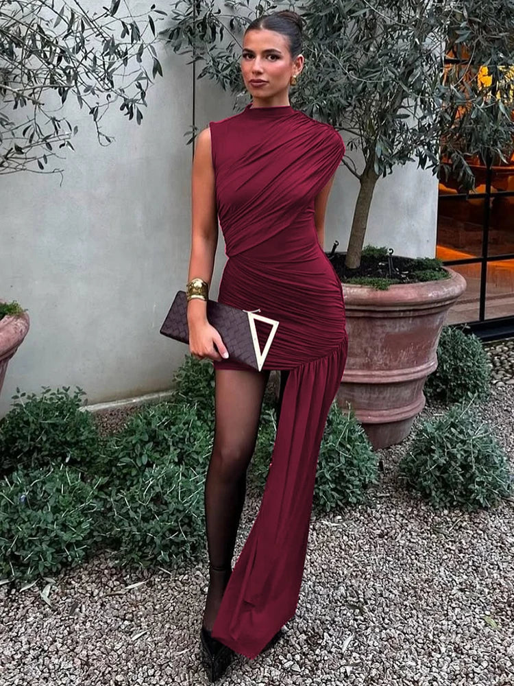 Amelie | Elegantes Mini-Kleid für Damen mit Drapierung