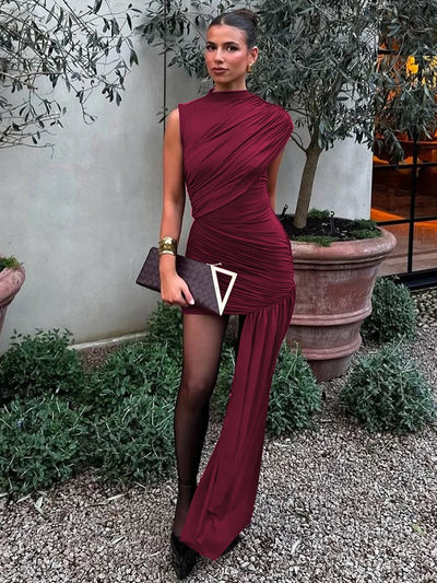 Amelie | Elegantes Mini-Kleid für Damen mit Drapierung
