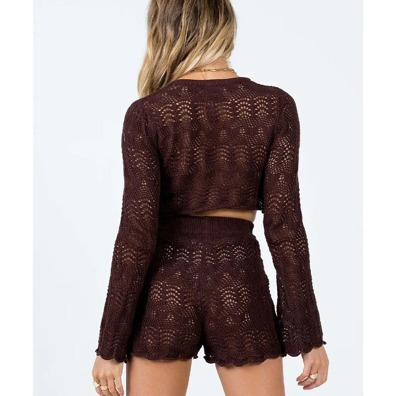 Amelie | Elegantes Strick Set für Damen Sommer