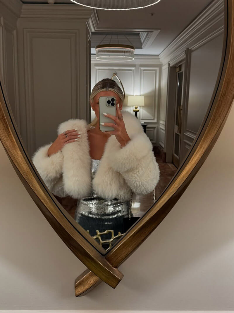 Amelie | Flauschige Damenjacke aus Kunstpelz Herbst