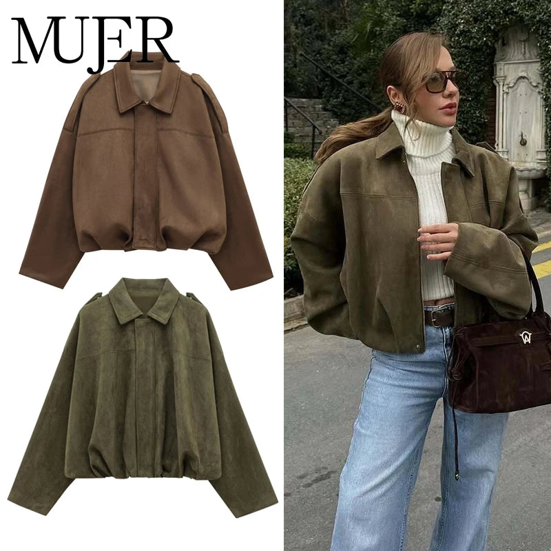 Amelie | Lässige Oversized-Bomberjacke für Damen